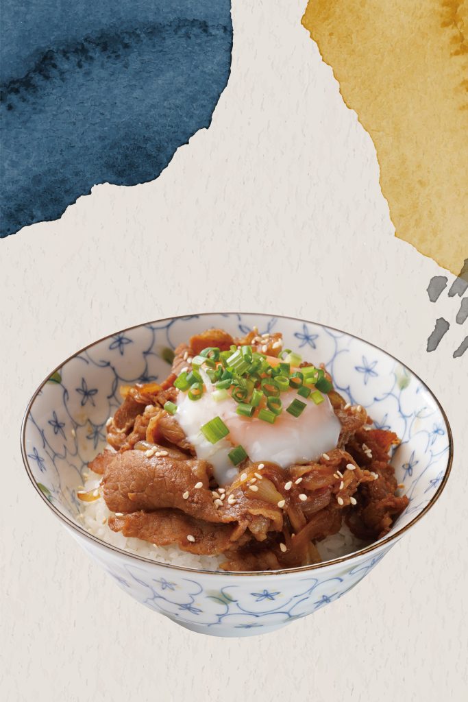 溫泉蛋和風牛肉丼